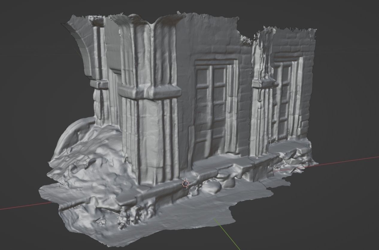 Old Fort Ruin Doors 3D model_6