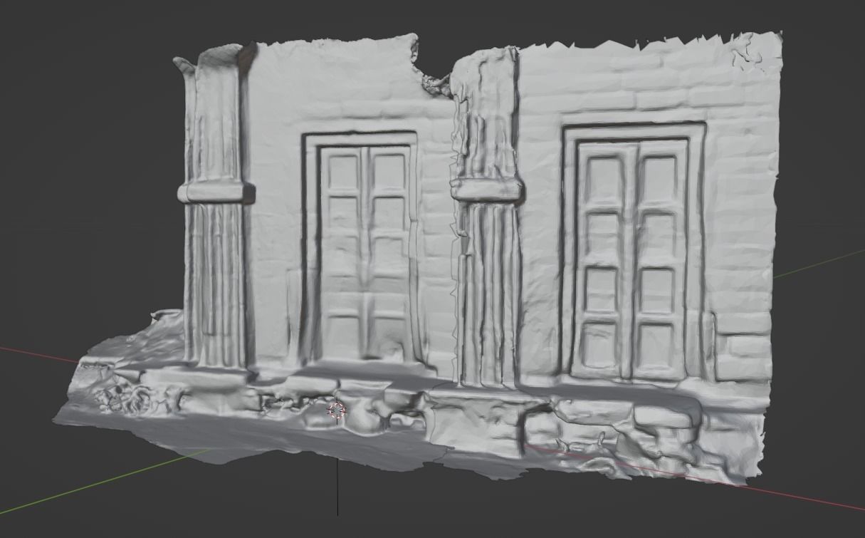 Old Fort Ruin Doors 3D model_2