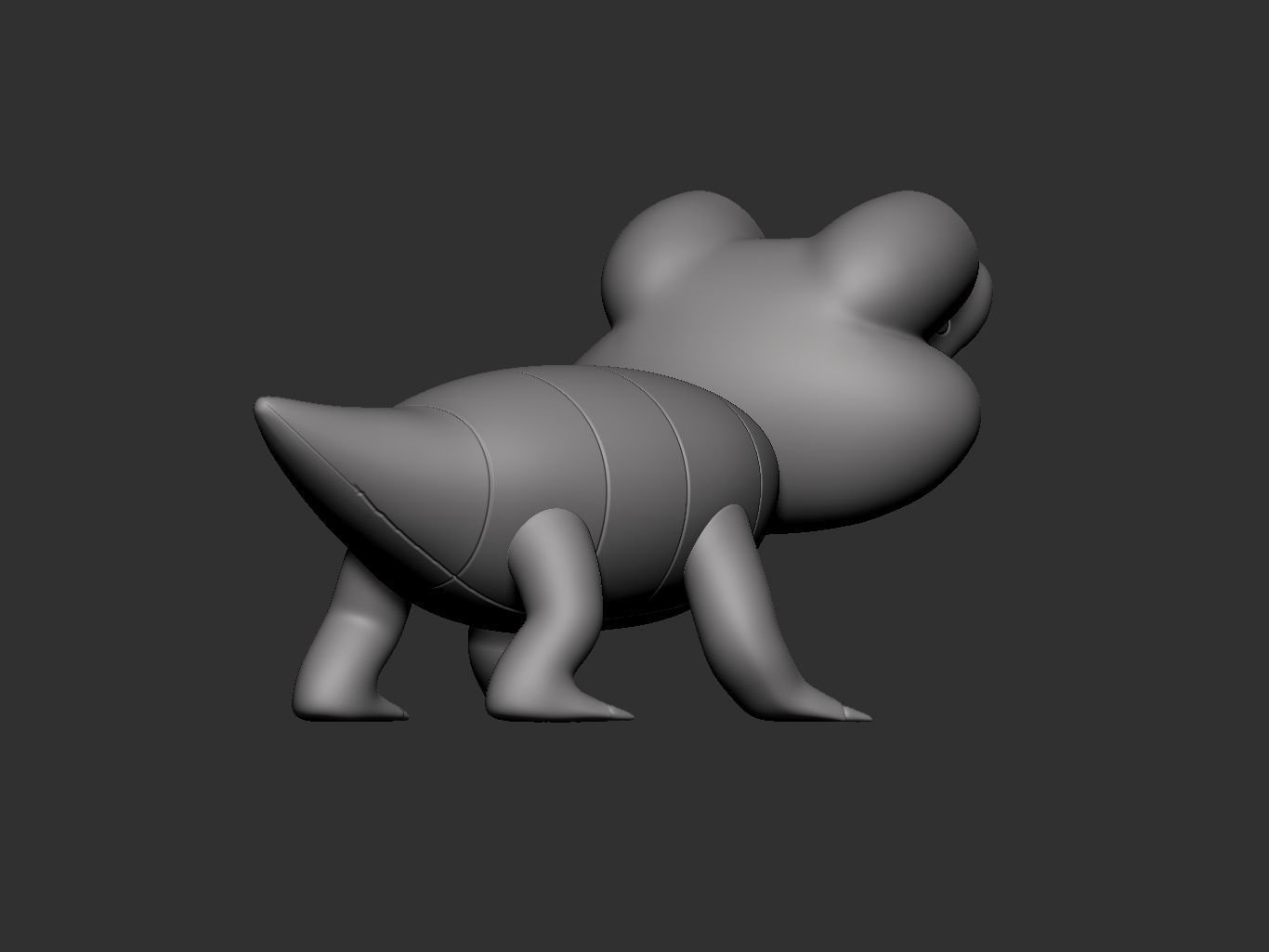 pokemon sandile 3D print model_6