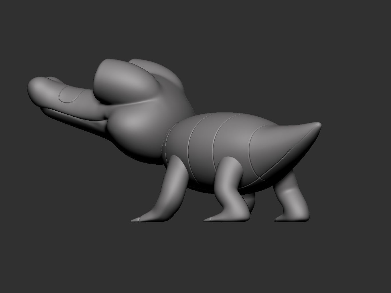 pokemon sandile 3D print model_14
