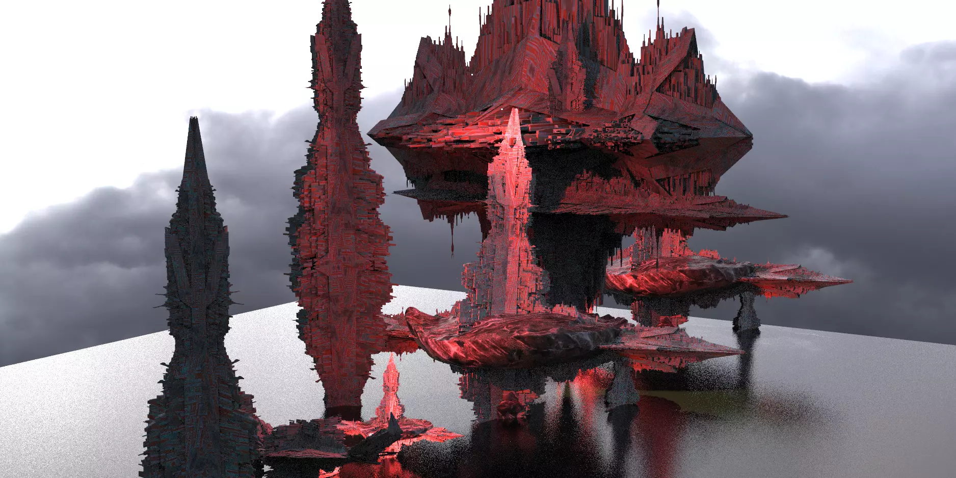 Fractal City Dr Strange Influenced City series 3D model_0