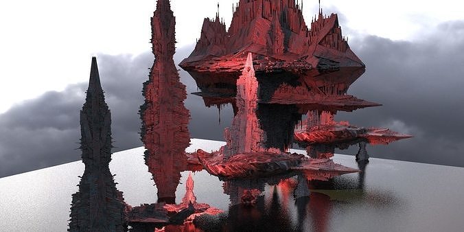 Fractal City Dr Strange Influenced City series 3D model