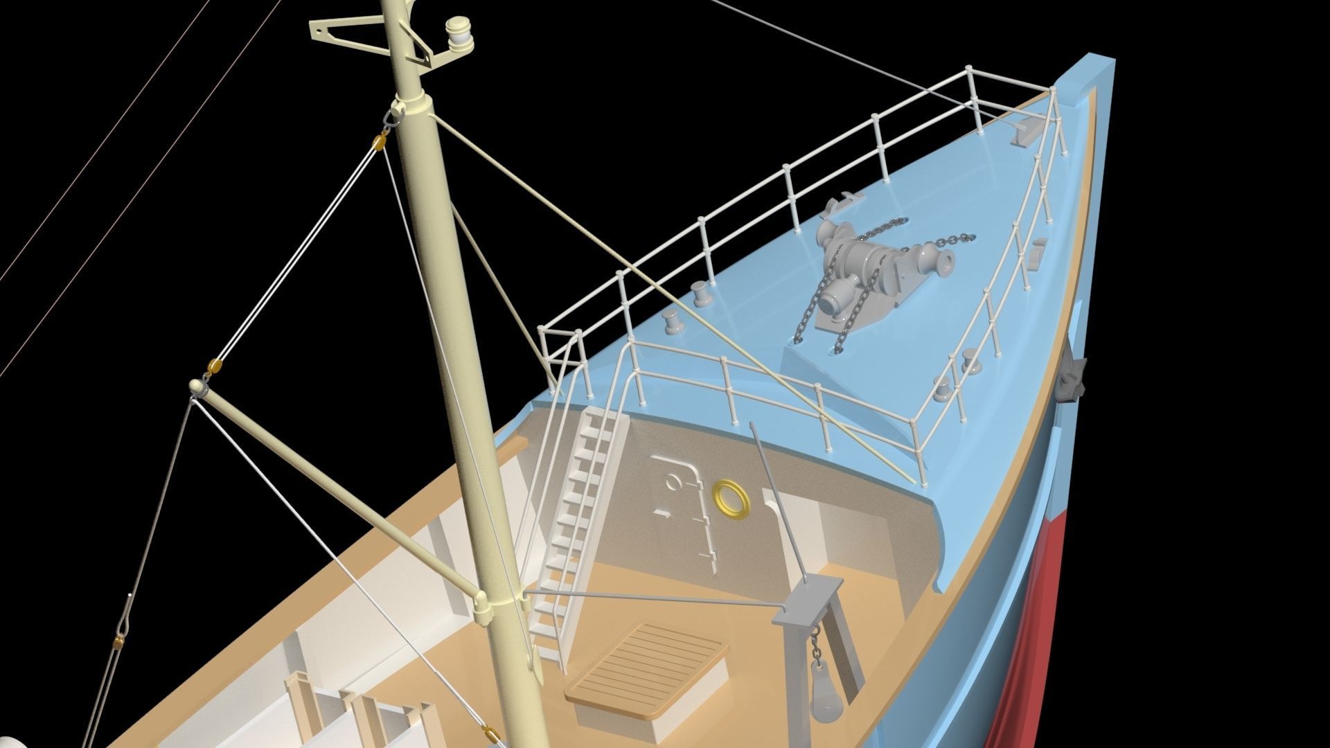 MODEL TRAWLER 3d model AND LASER CUT 3D model_6