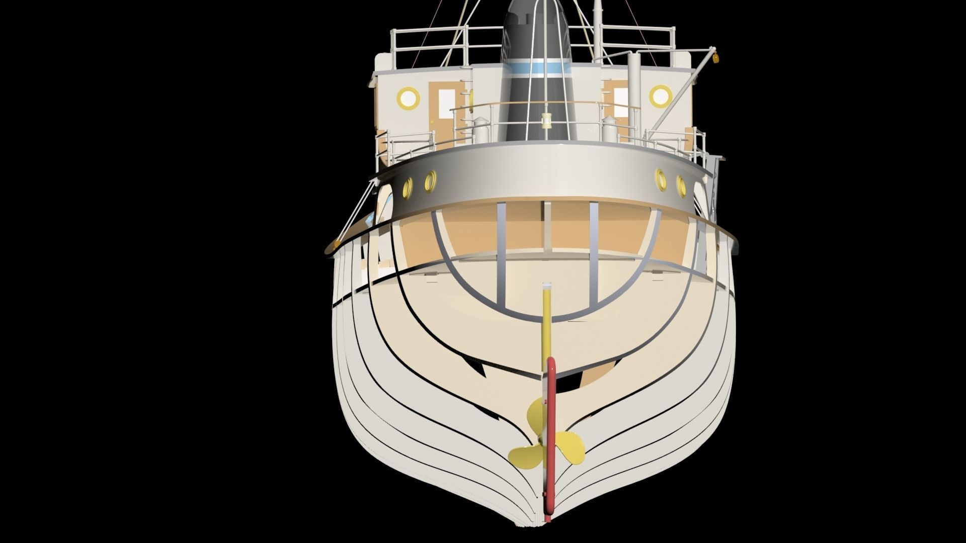 MODEL TRAWLER 3d model AND LASER CUT 3D model_2