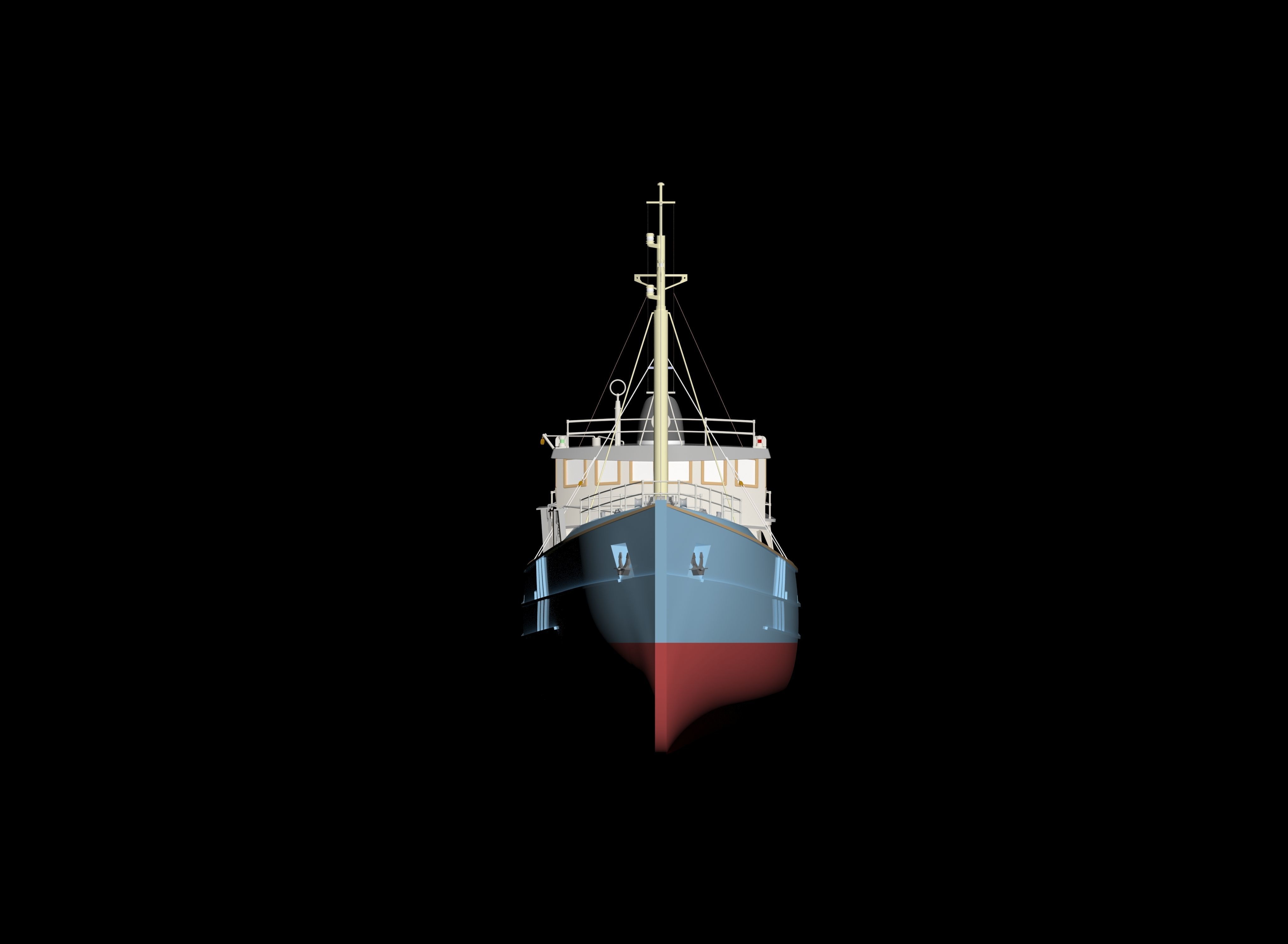 MODEL TRAWLER 3d model AND LASER CUT 3D model_7