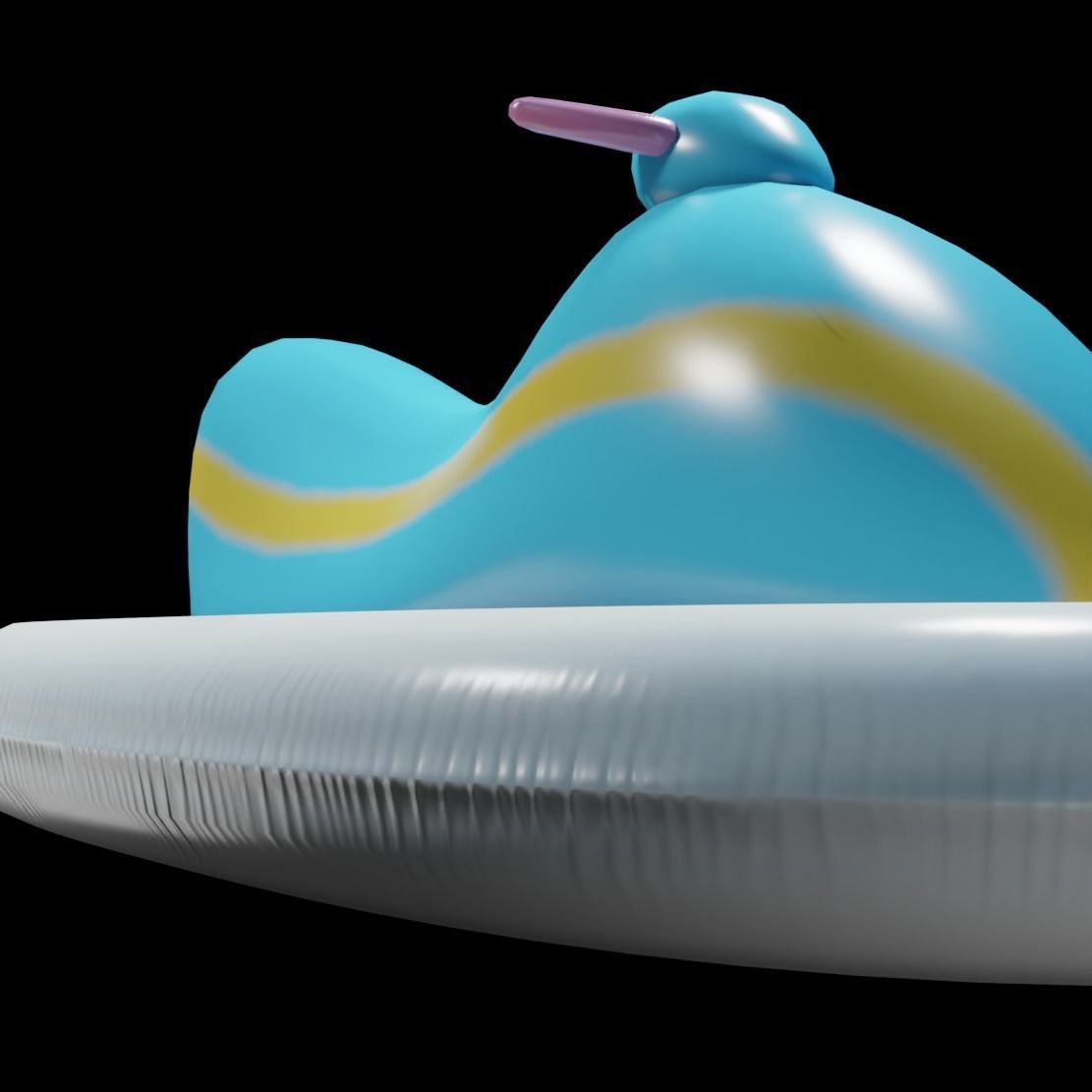 Jet Ski Pool Float Low-poly 3D model_4