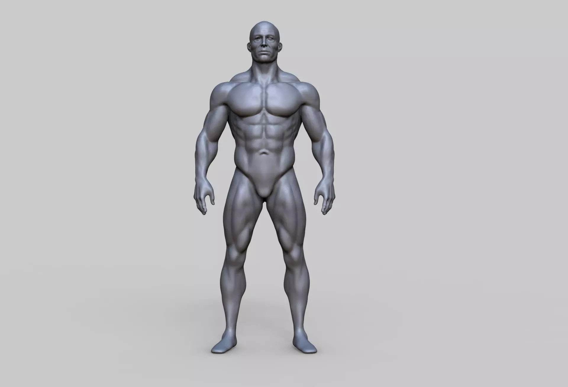 Human Anatomy Character 3D model Low-poly 3D model_0