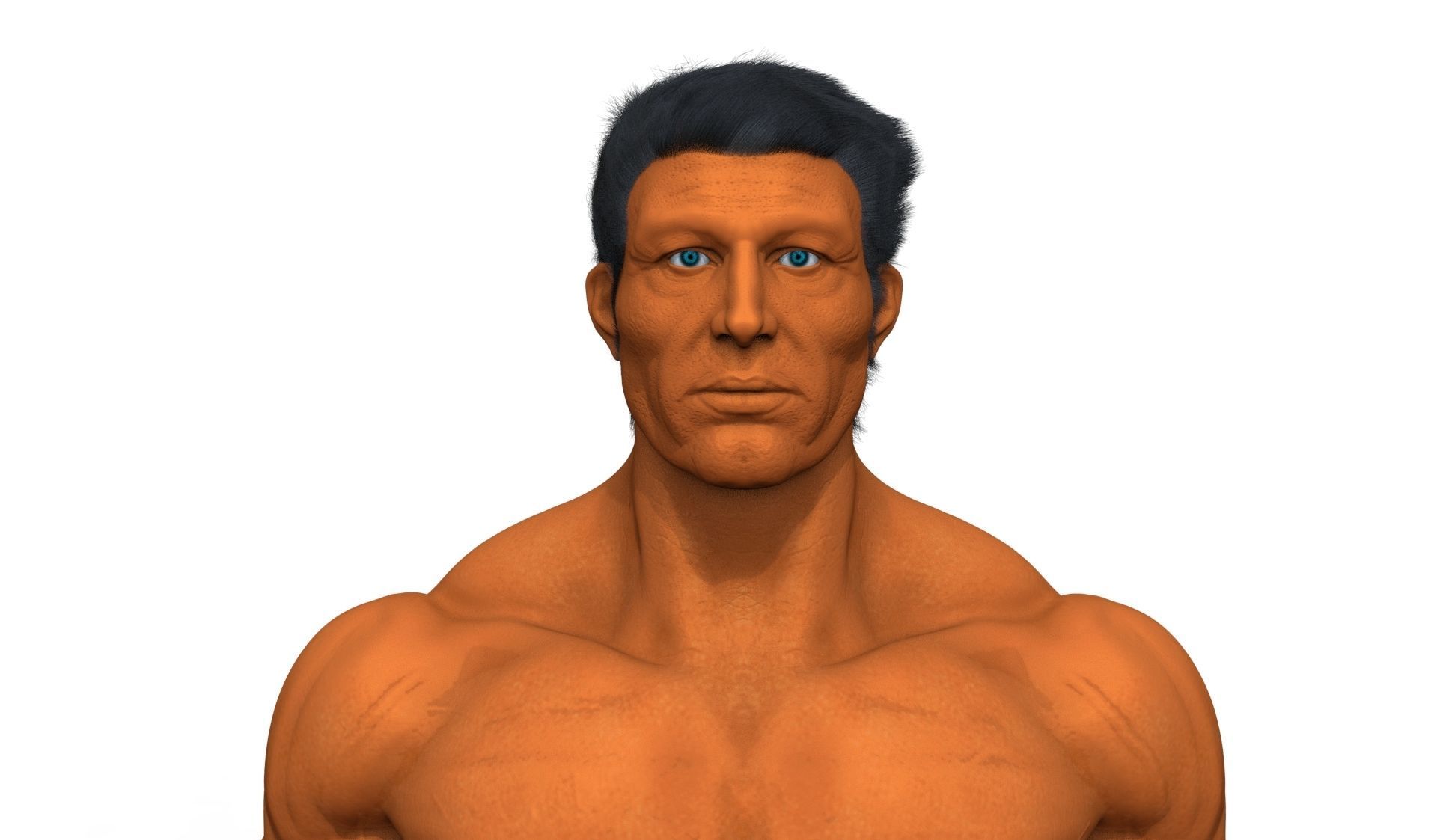 Human Anatomy Character 3D model Low-poly 3D model_7