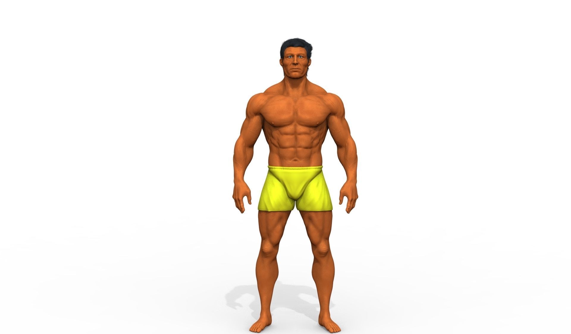 Human Anatomy Character 3D model Low-poly 3D model_6