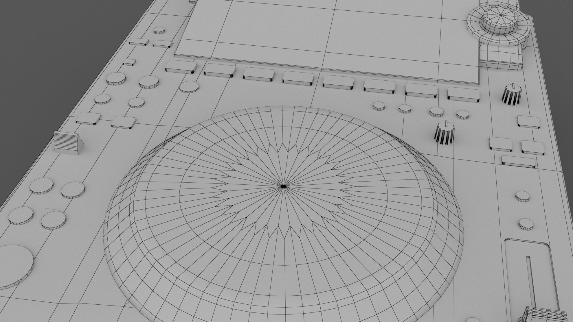 Pioneer DJ Set 3 DJM0750 MK2 and CDJ 3000 Nexus 3D model_10