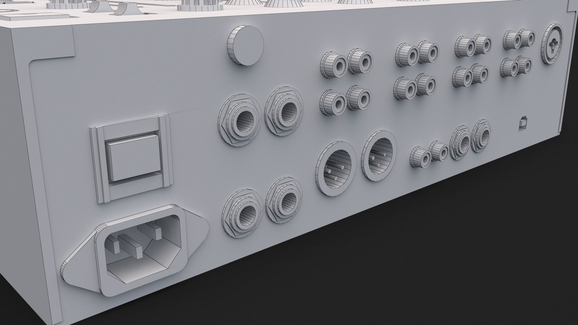 Pioneer DJ Set 3 DJM0750 MK2 and CDJ 3000 Nexus 3D model_7