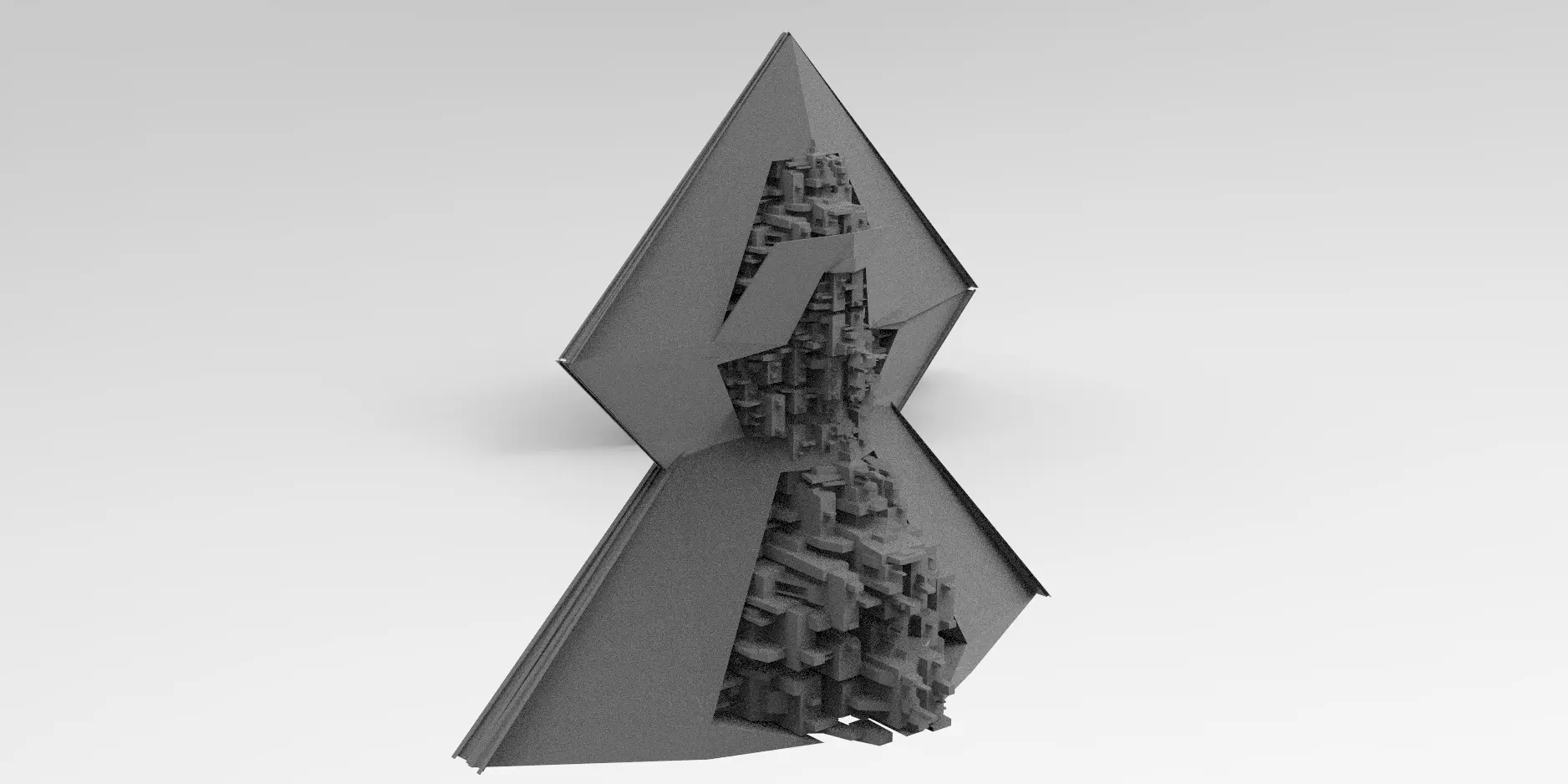 Pyramid Sc-Fi shape 5  3D model_0