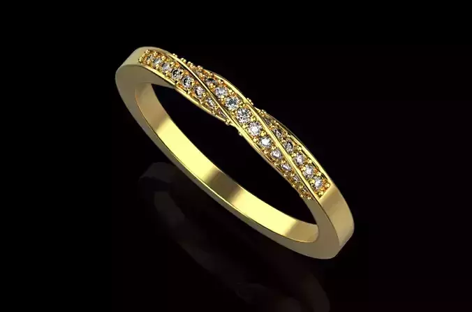 wedding ring with stones