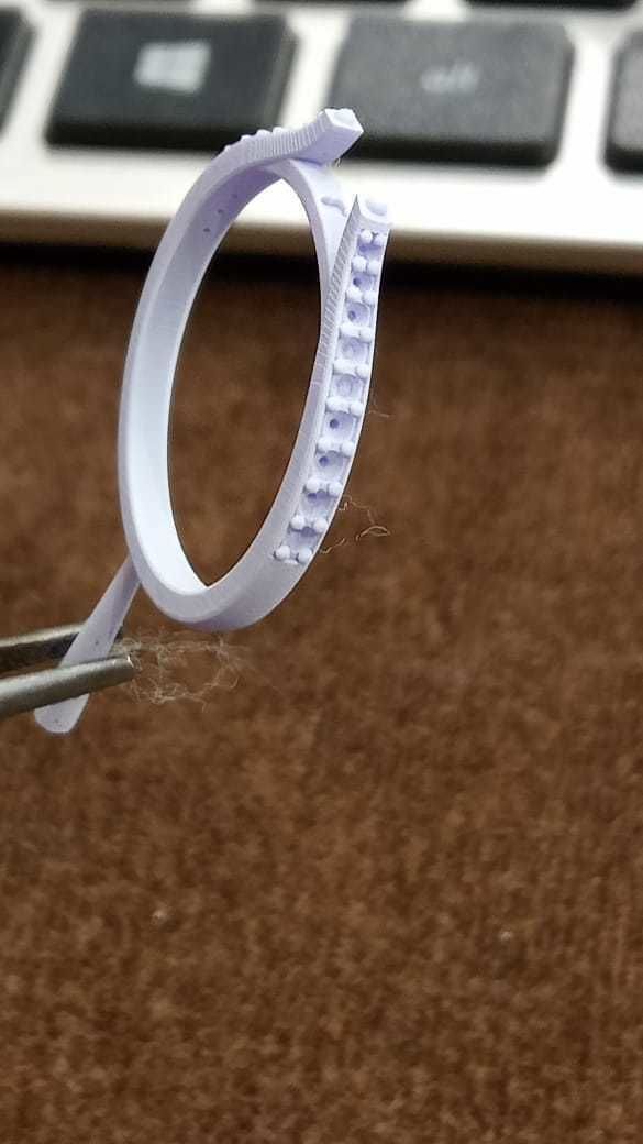 Solitaire with halo diamonds and emerald cut center stone 3D print model_16