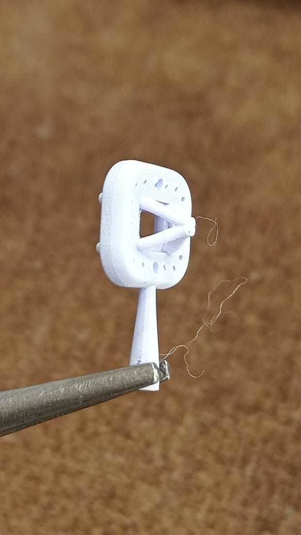 Solitaire with halo diamonds and emerald cut center stone 3D print model_15