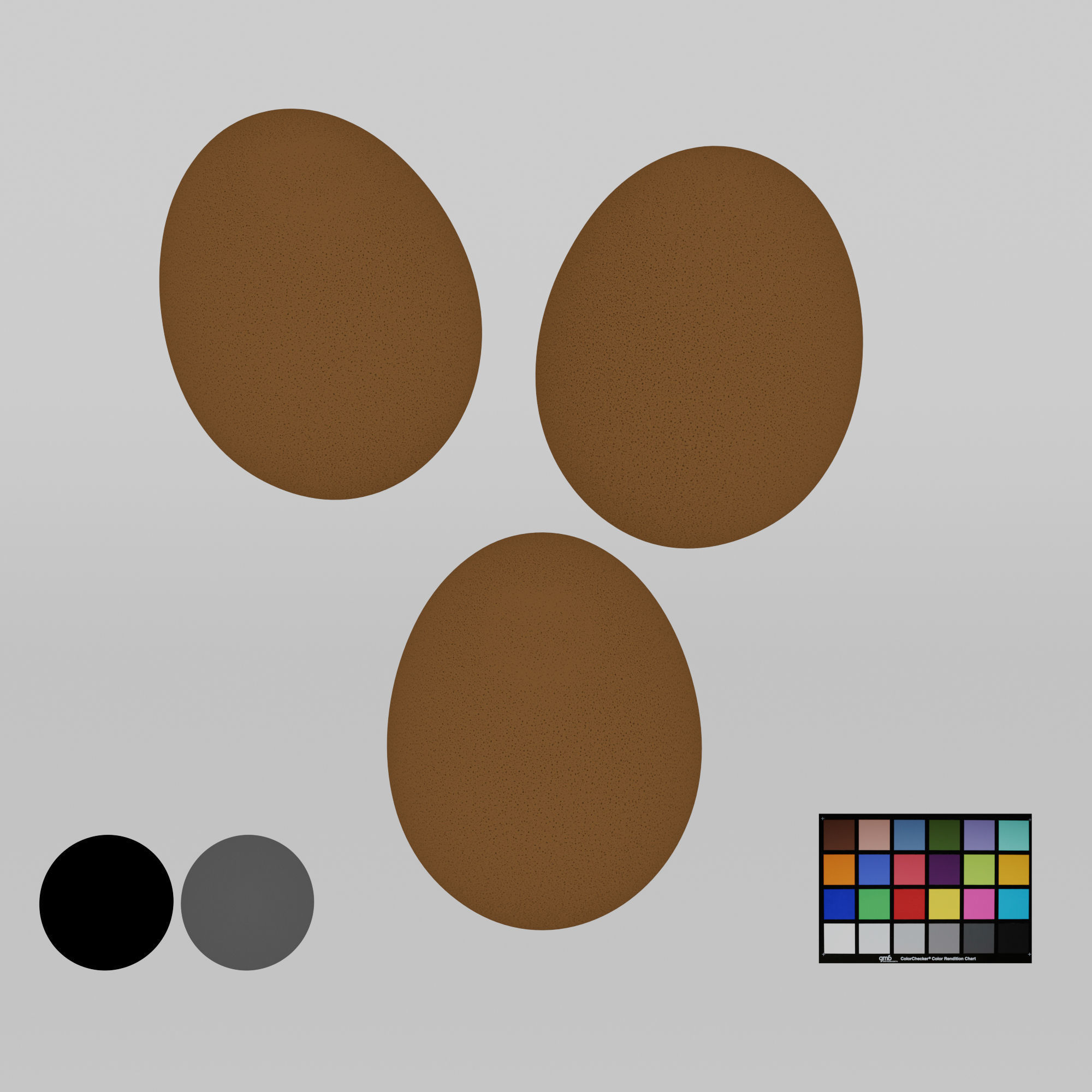 Chicken Egg Low-poly 3D model_2