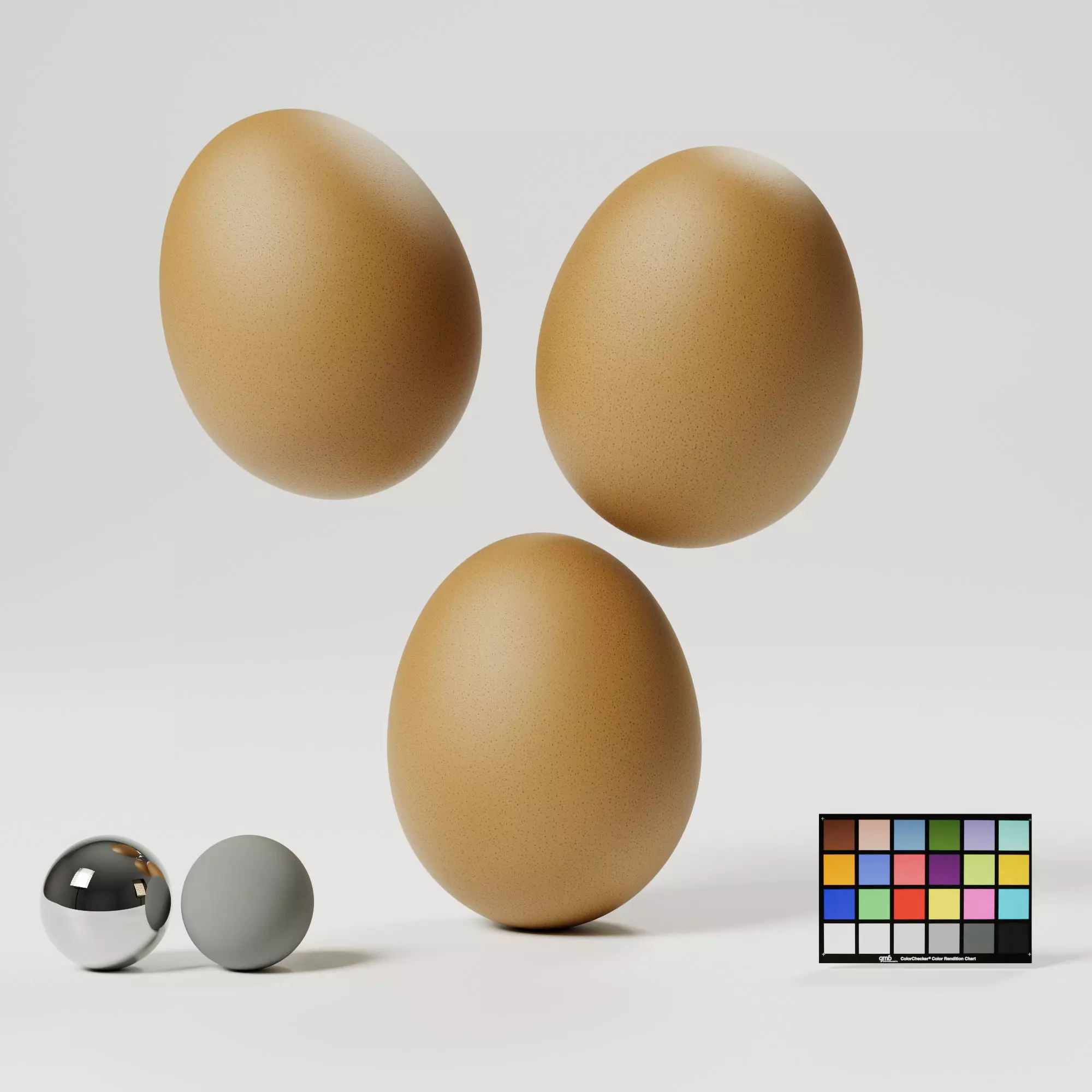 Chicken Egg Low-poly 3D model_0