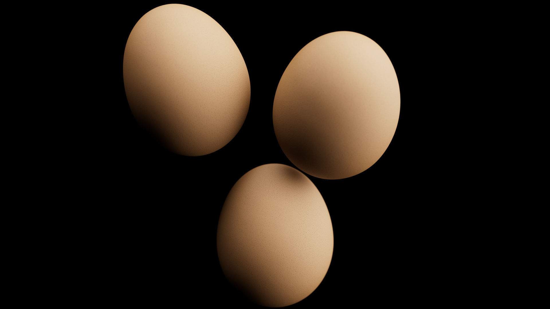 Chicken Egg Low-poly 3D model_4
