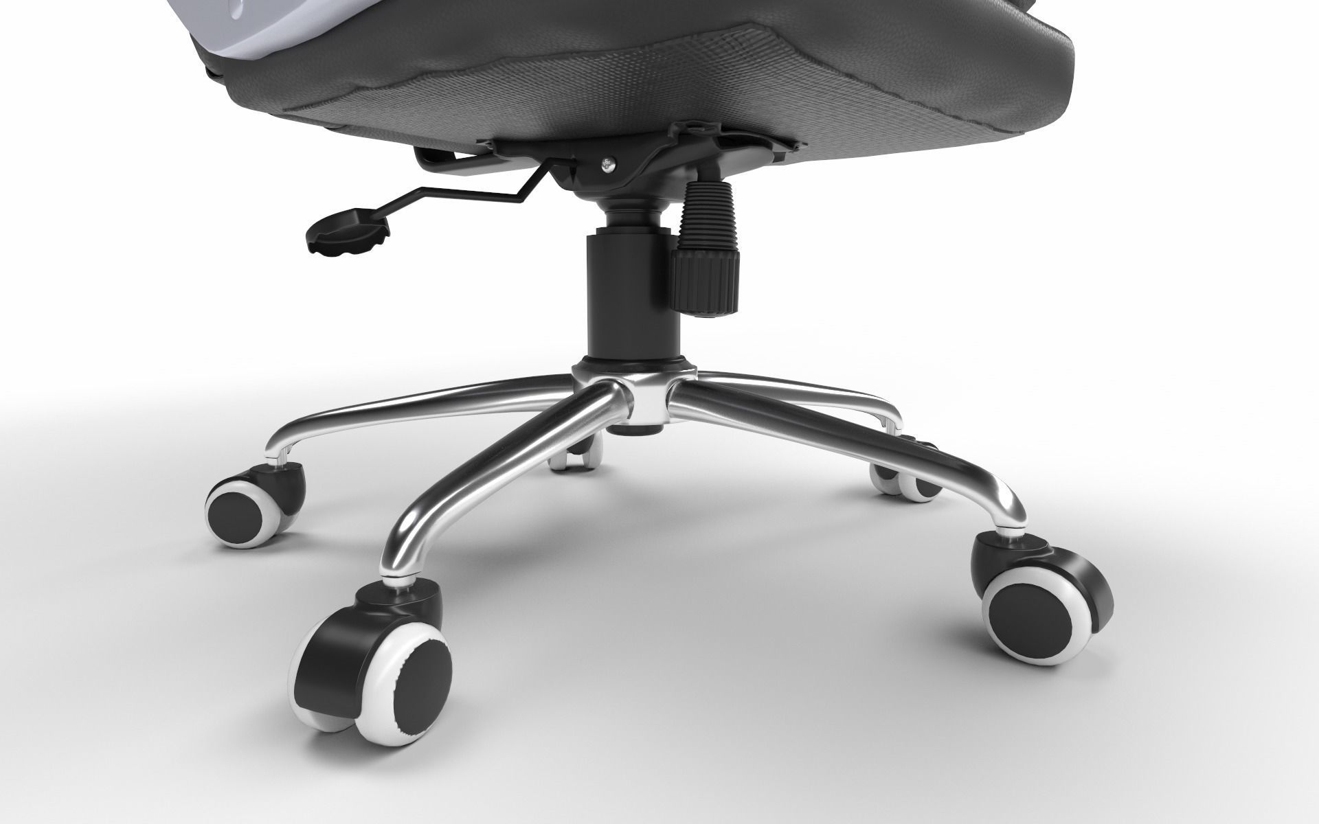 Office chair Low-poly 3D model_11