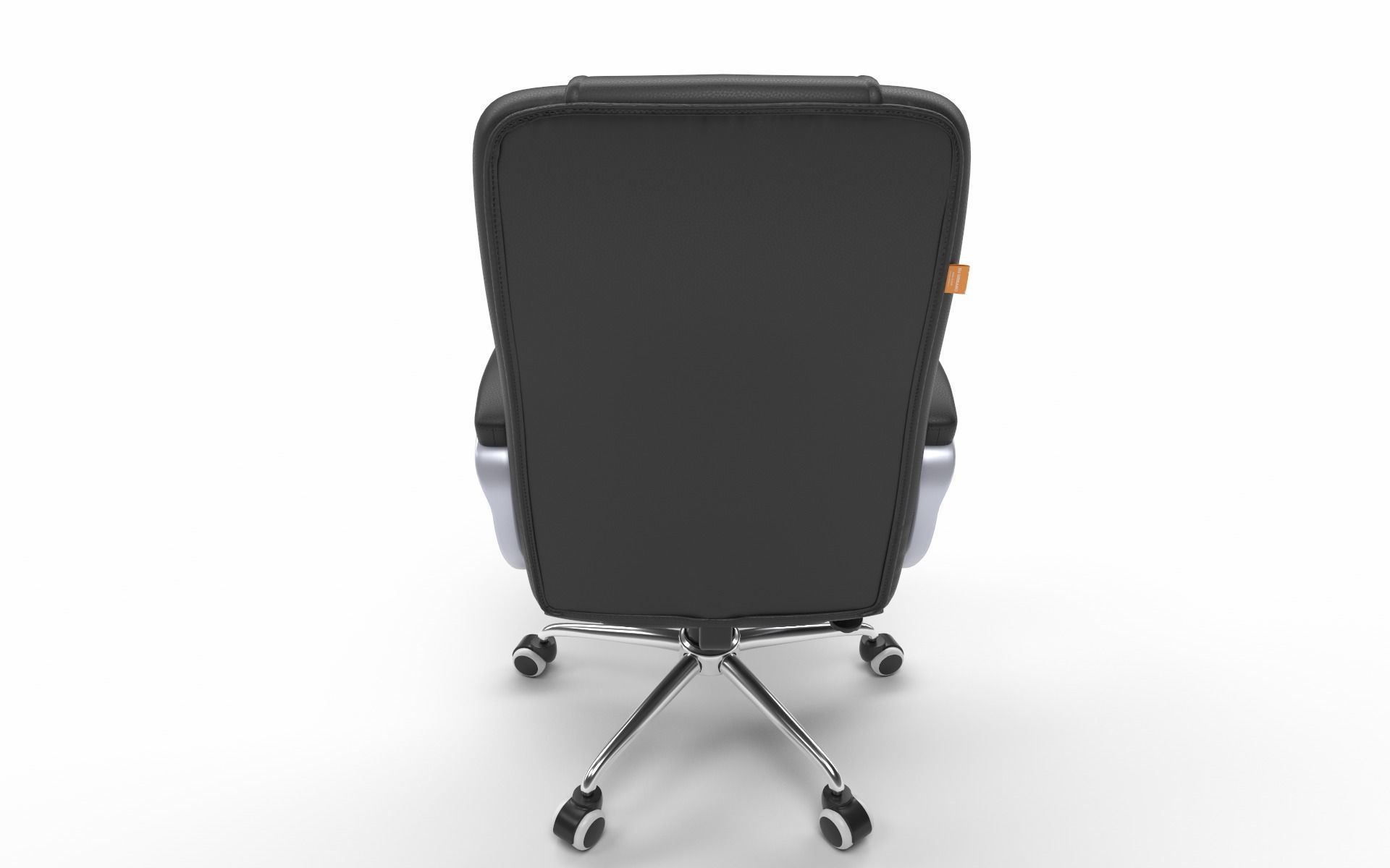 Office chair Low-poly 3D model_2