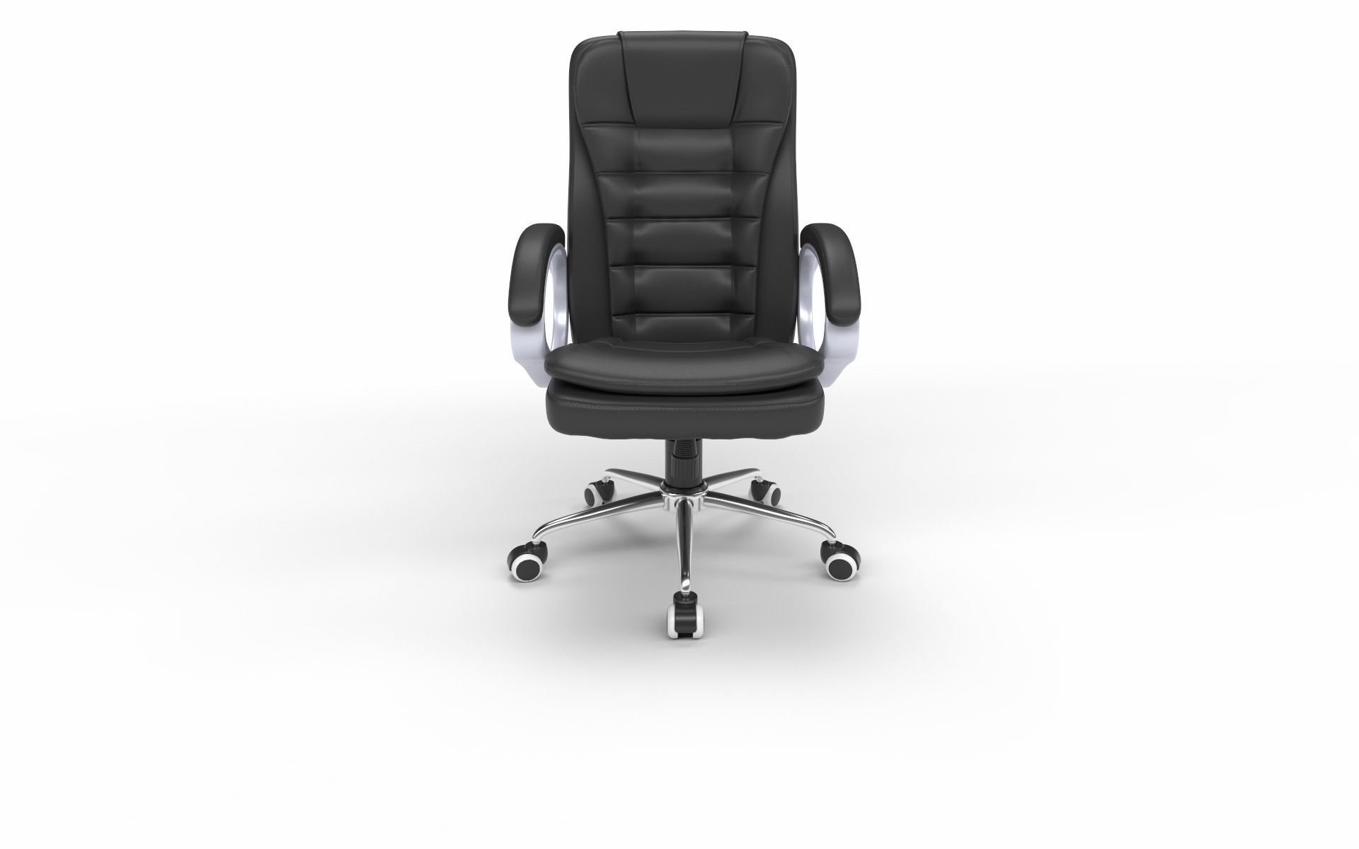 Office chair Low-poly 3D model_3