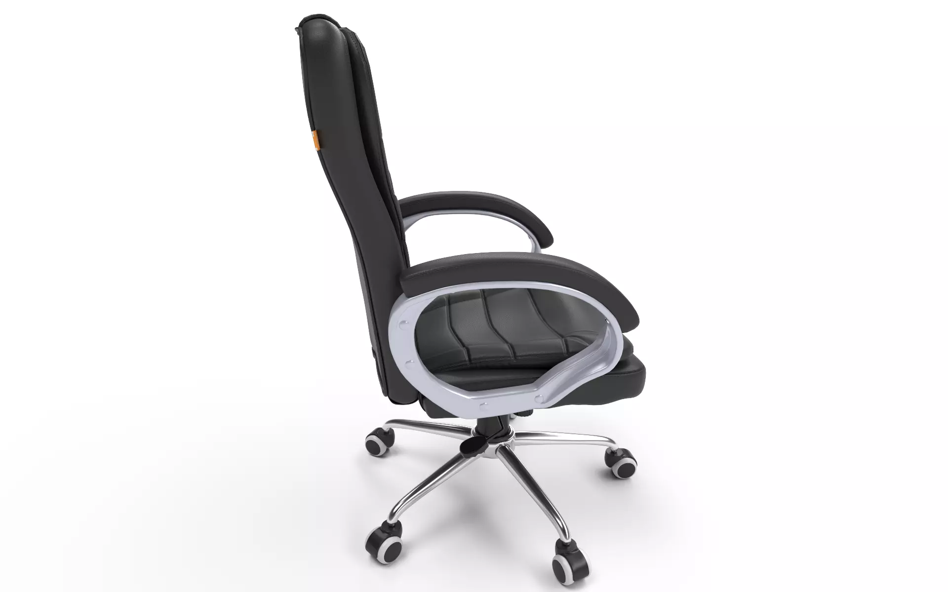 Office chair Low-poly 3D model_0