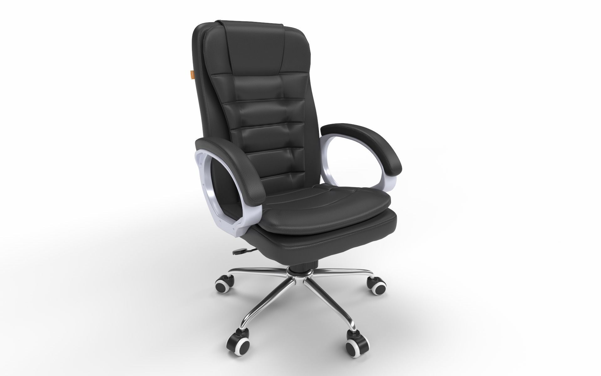 Office chair Low-poly 3D model_6
