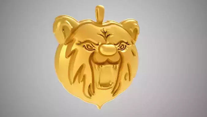 Bear Necklace 2 3D print model