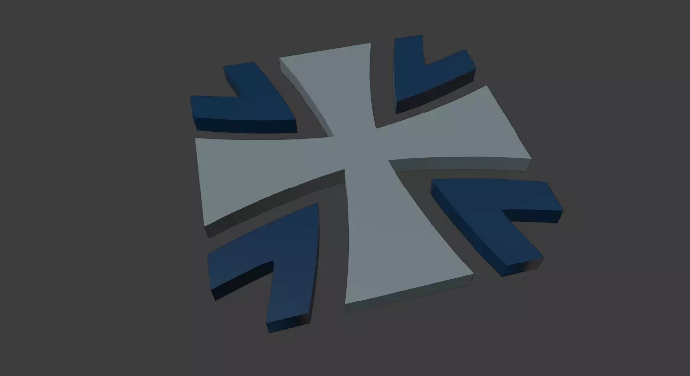 Bundeswehr Logo 3D Free low-poly 3D model
