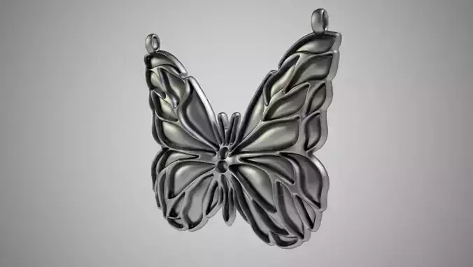Butterfly Necklace 2 3D print model