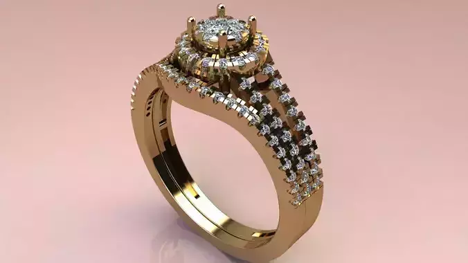 Ring Solitaire Engagement