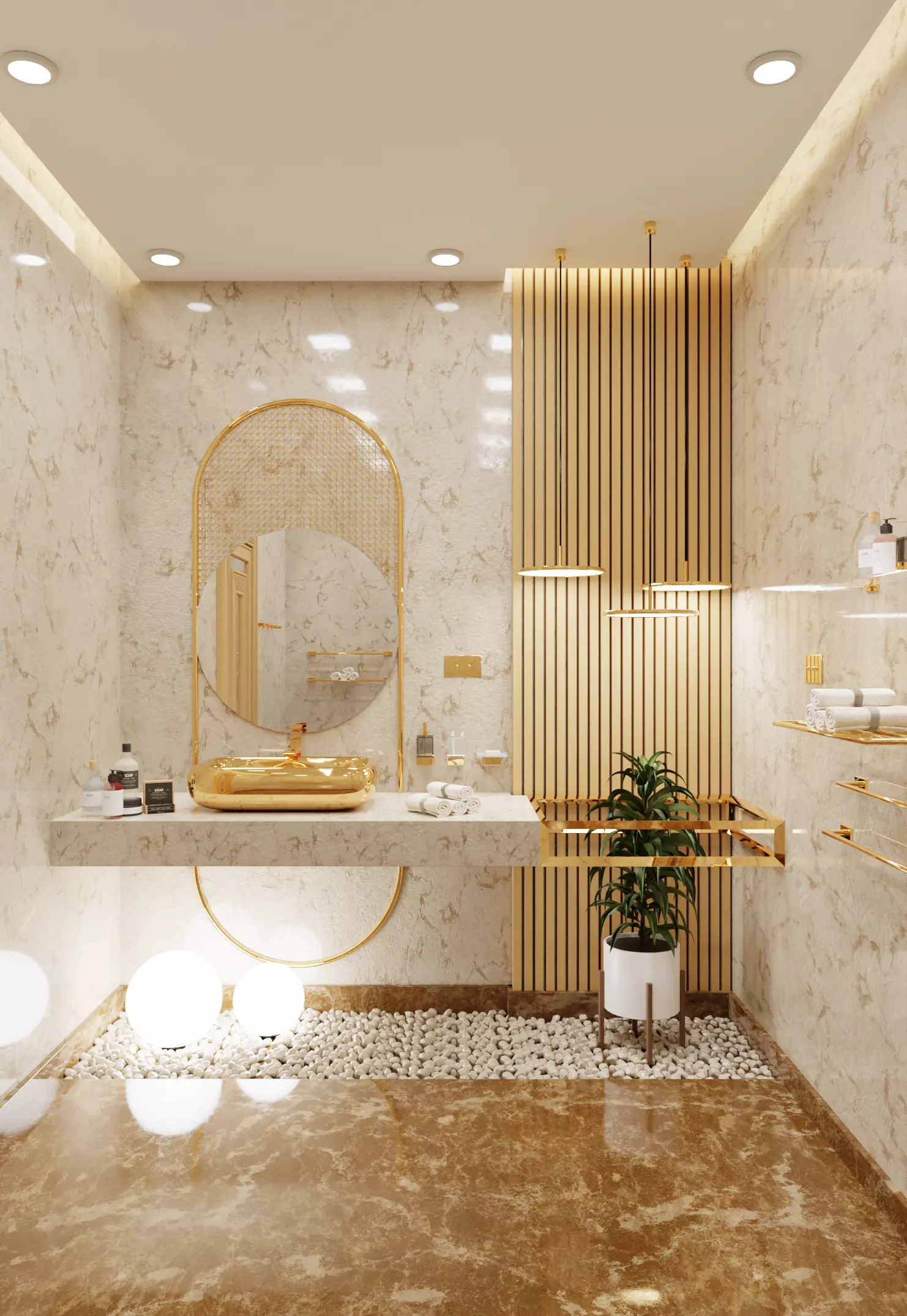 Bathroom Scene 3D model_0