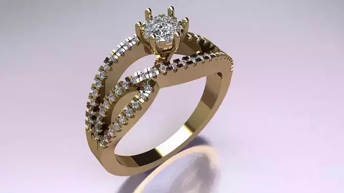 Ring Solitaire Engagement