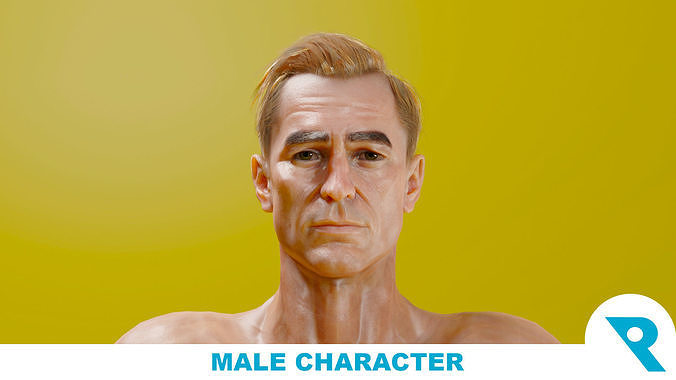 Realistic Male Character - Mark 3D model