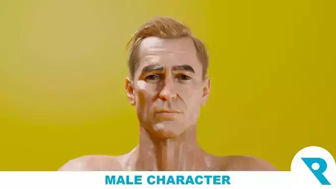 Realistic Male Character - Mark 3D model