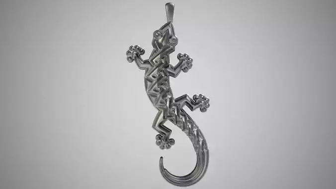 Lizard Necklace 2 3D print model