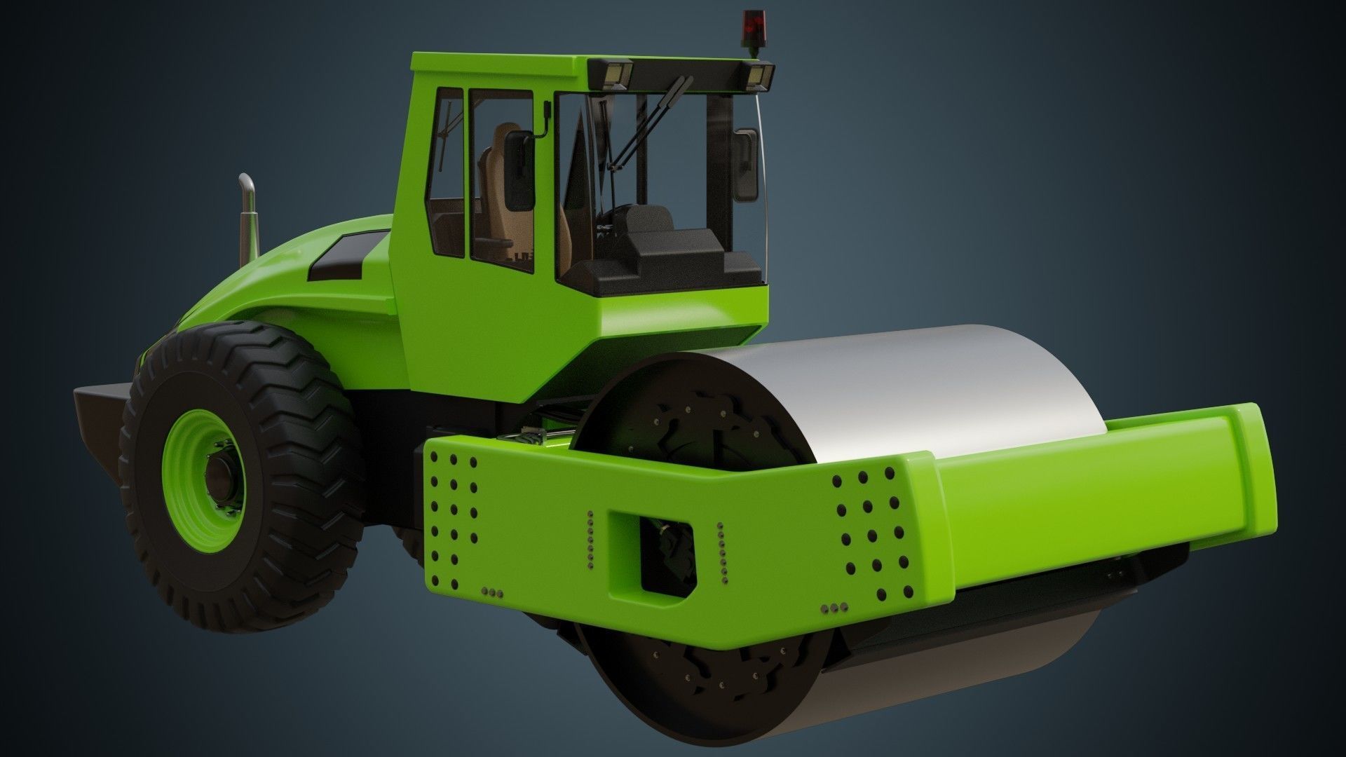 Compactor 1 Untextured 3D model_2