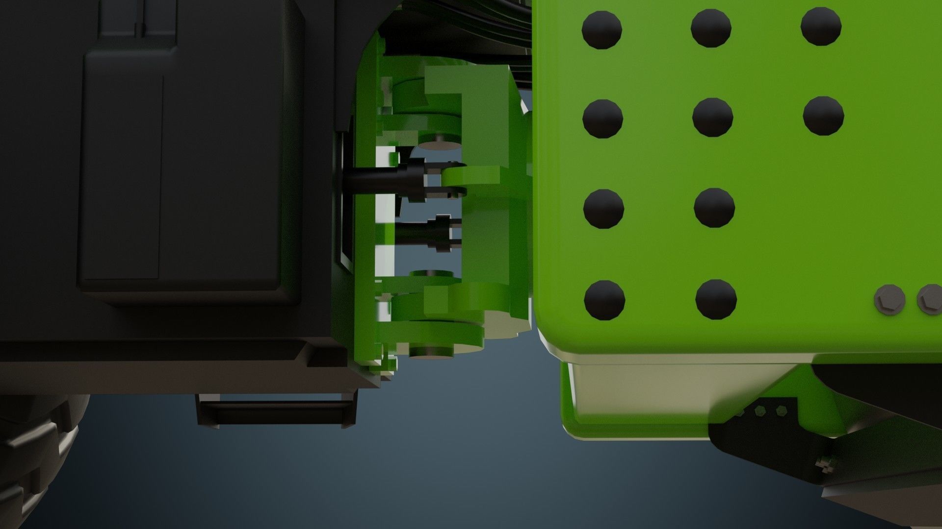 Compactor 1 Untextured 3D model_7