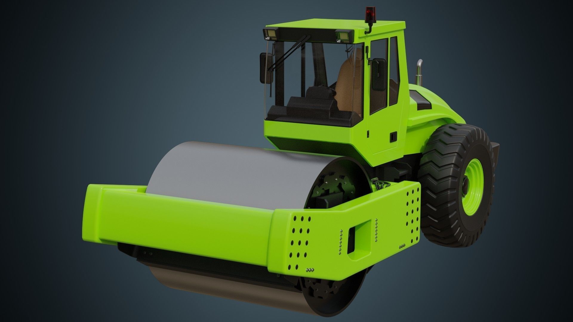 Compactor 1 Untextured 3D model_1