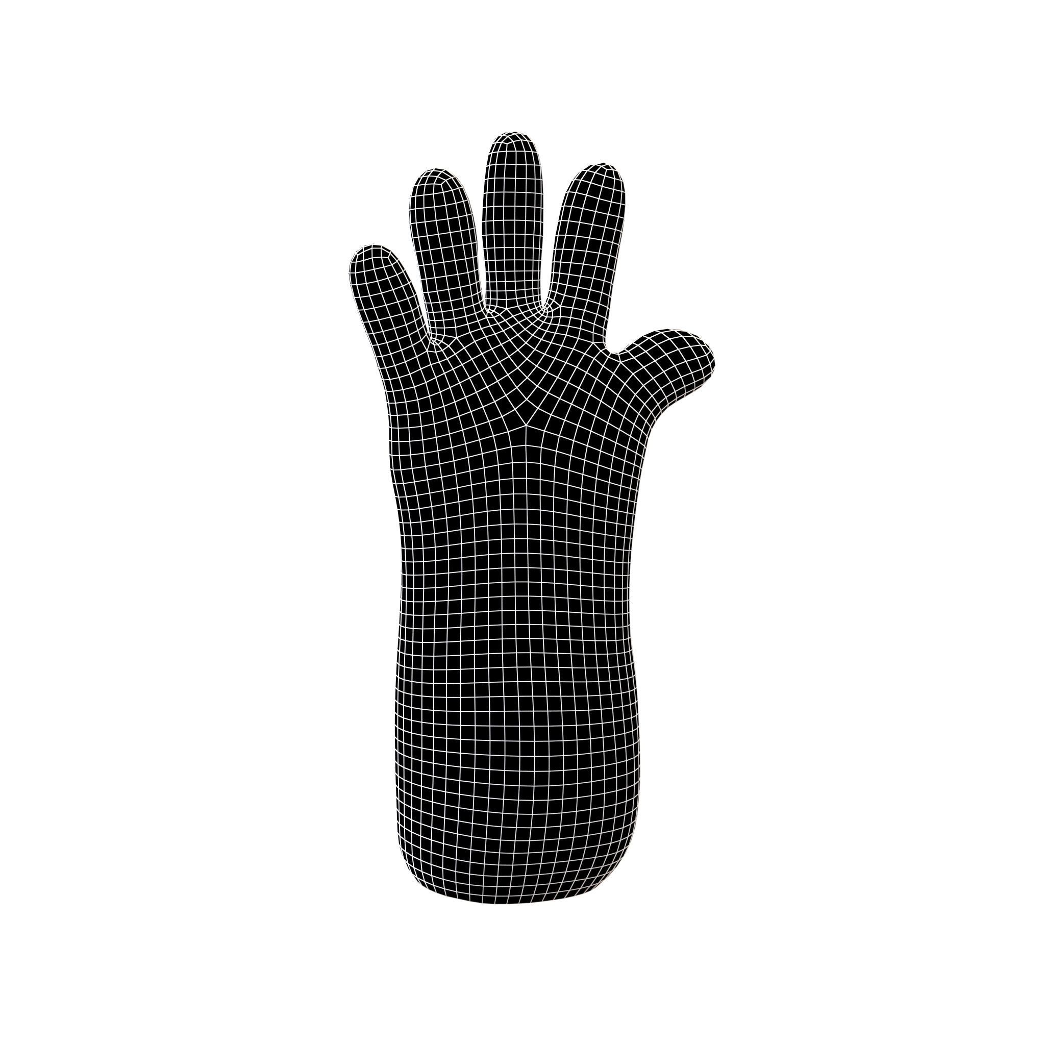 Cleaning Gloves v1 002 Low-poly 3D model_6