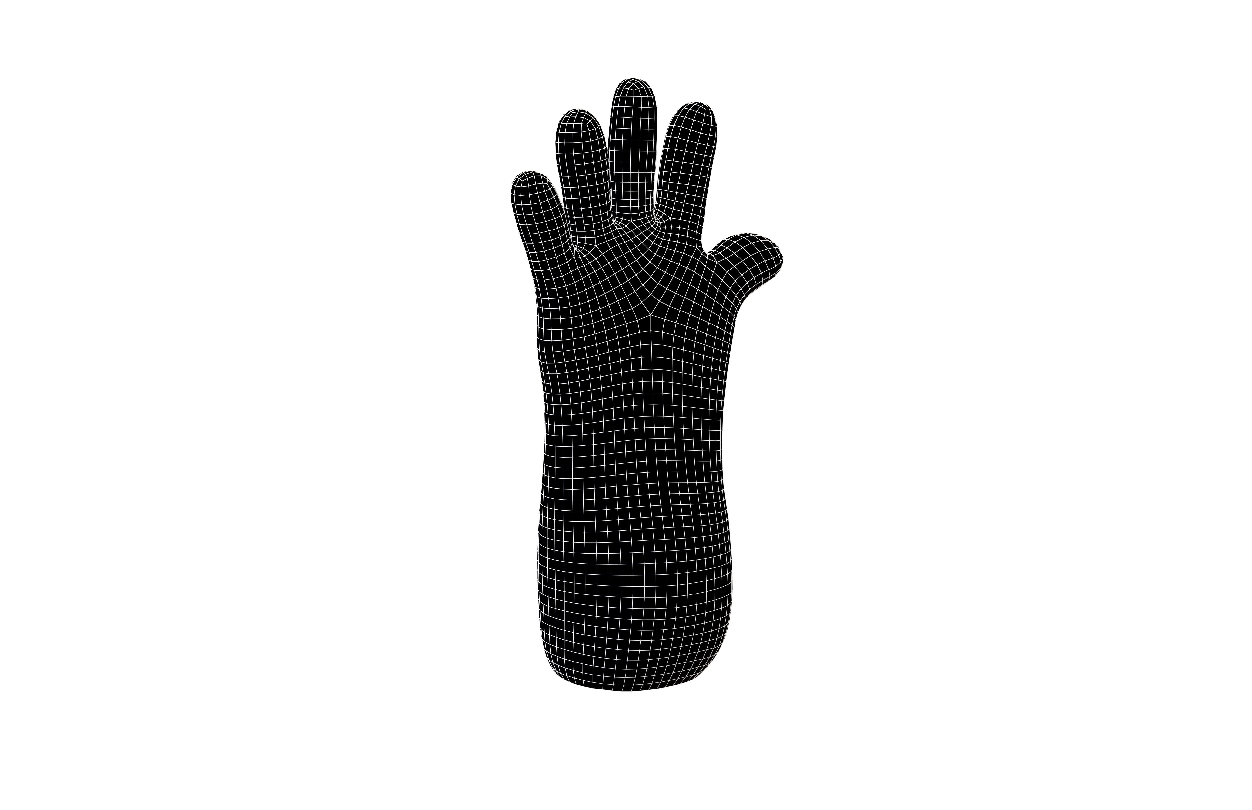 Cleaning Gloves v1 002 Low-poly 3D model_4