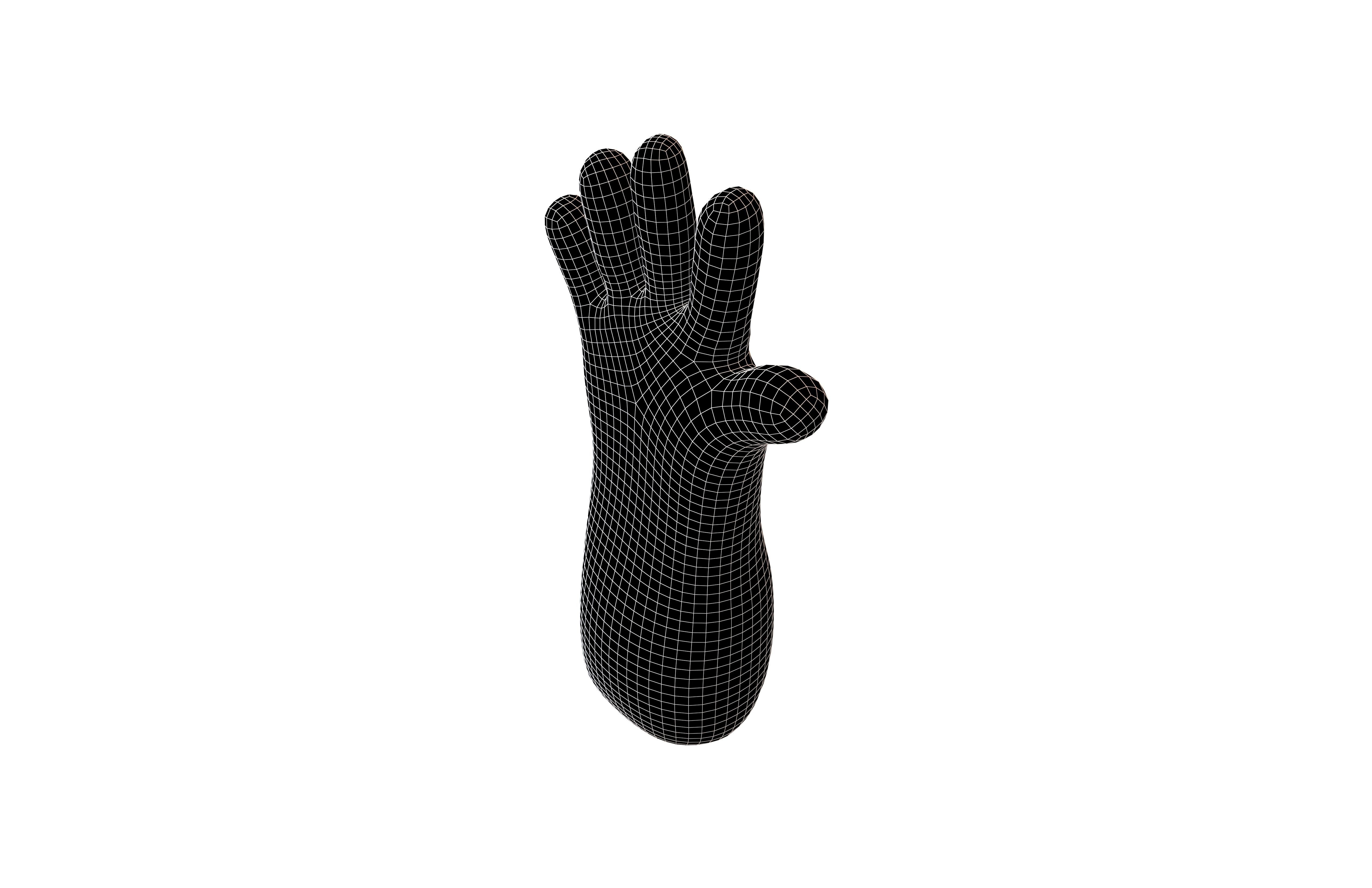 Cleaning Gloves v1 002 Low-poly 3D model_7