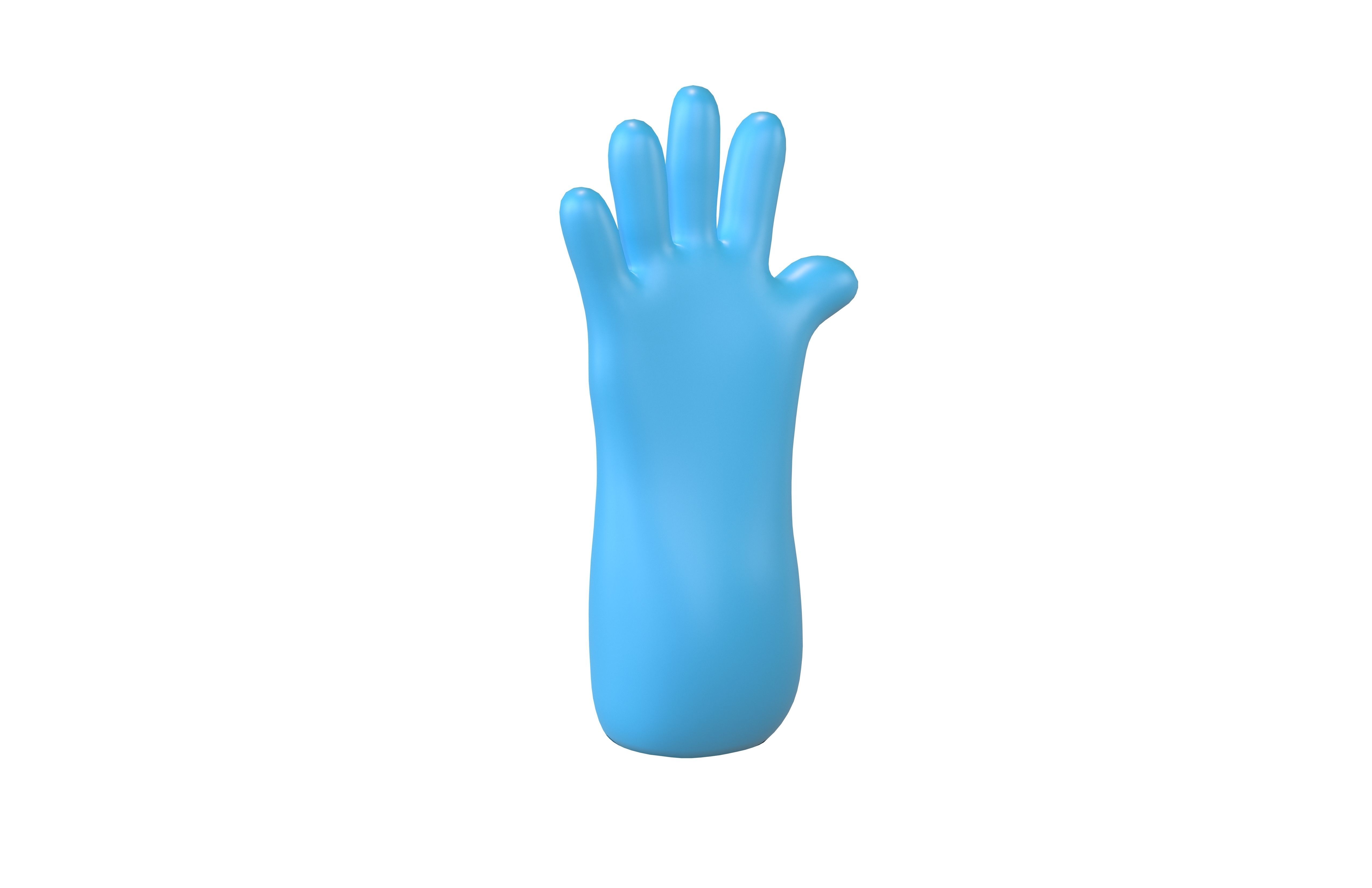 Cleaning Gloves v1 002 Low-poly 3D model_1