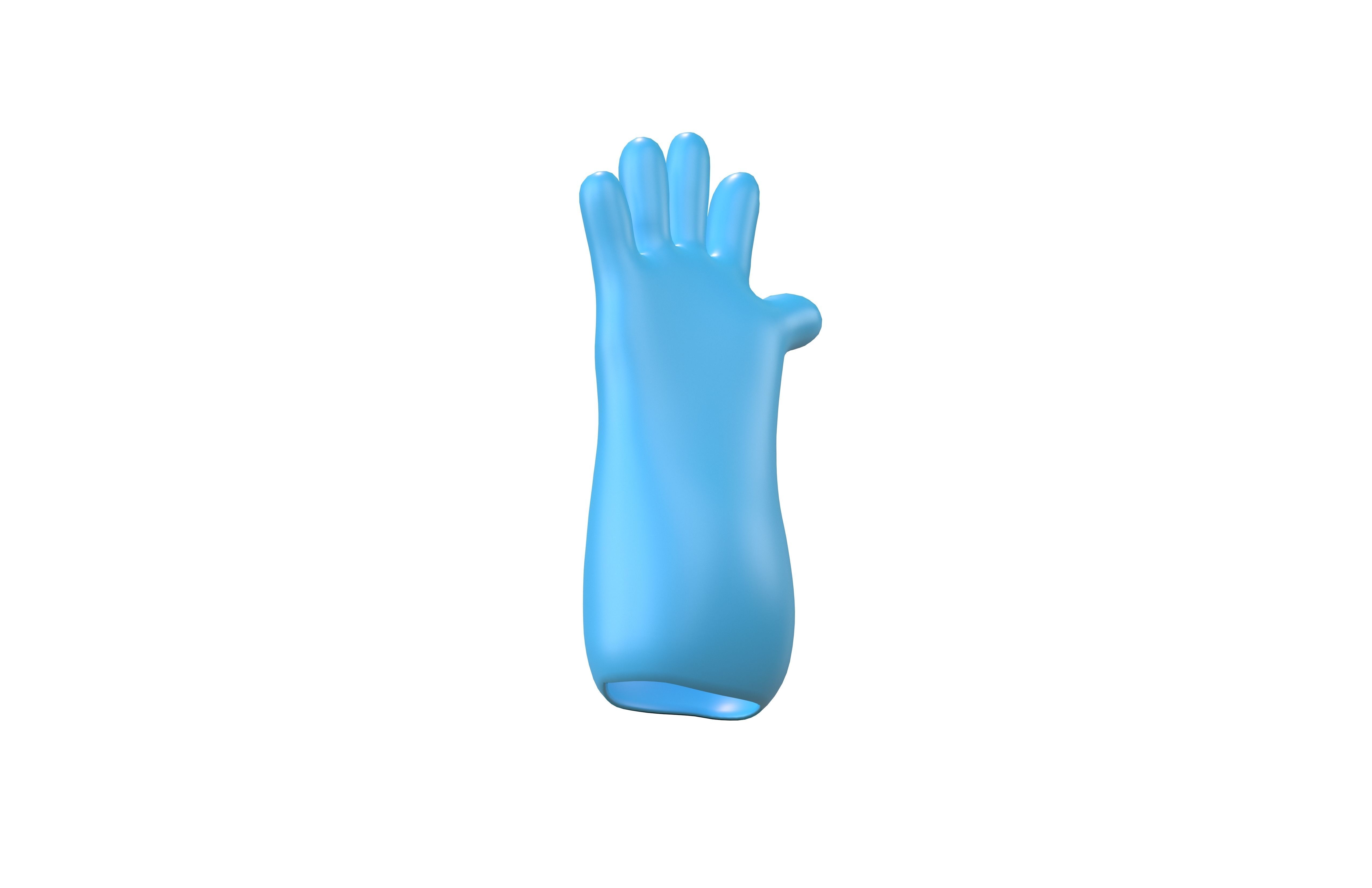 Cleaning Gloves v1 002 Low-poly 3D model_3