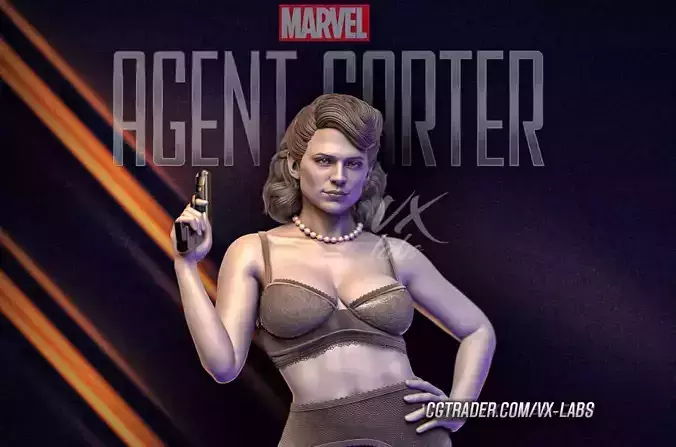 Agent Carter Lingerie added Nude Version 3D print model