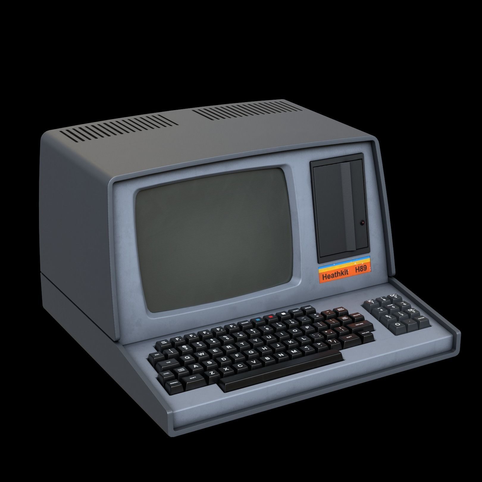 Heathkit H89 Computer Low-poly 3D model_3