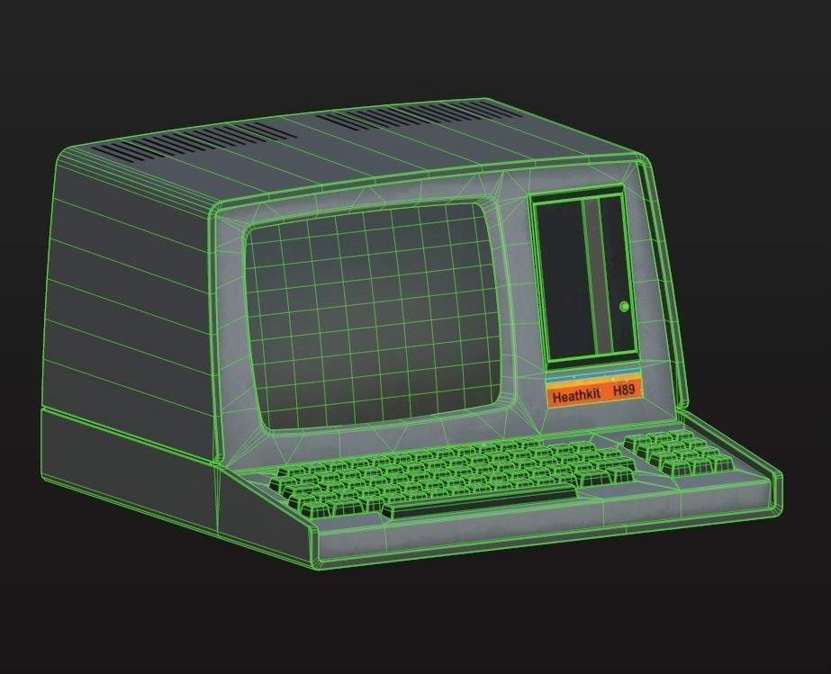 Heathkit H89 Computer Low-poly 3D model_12