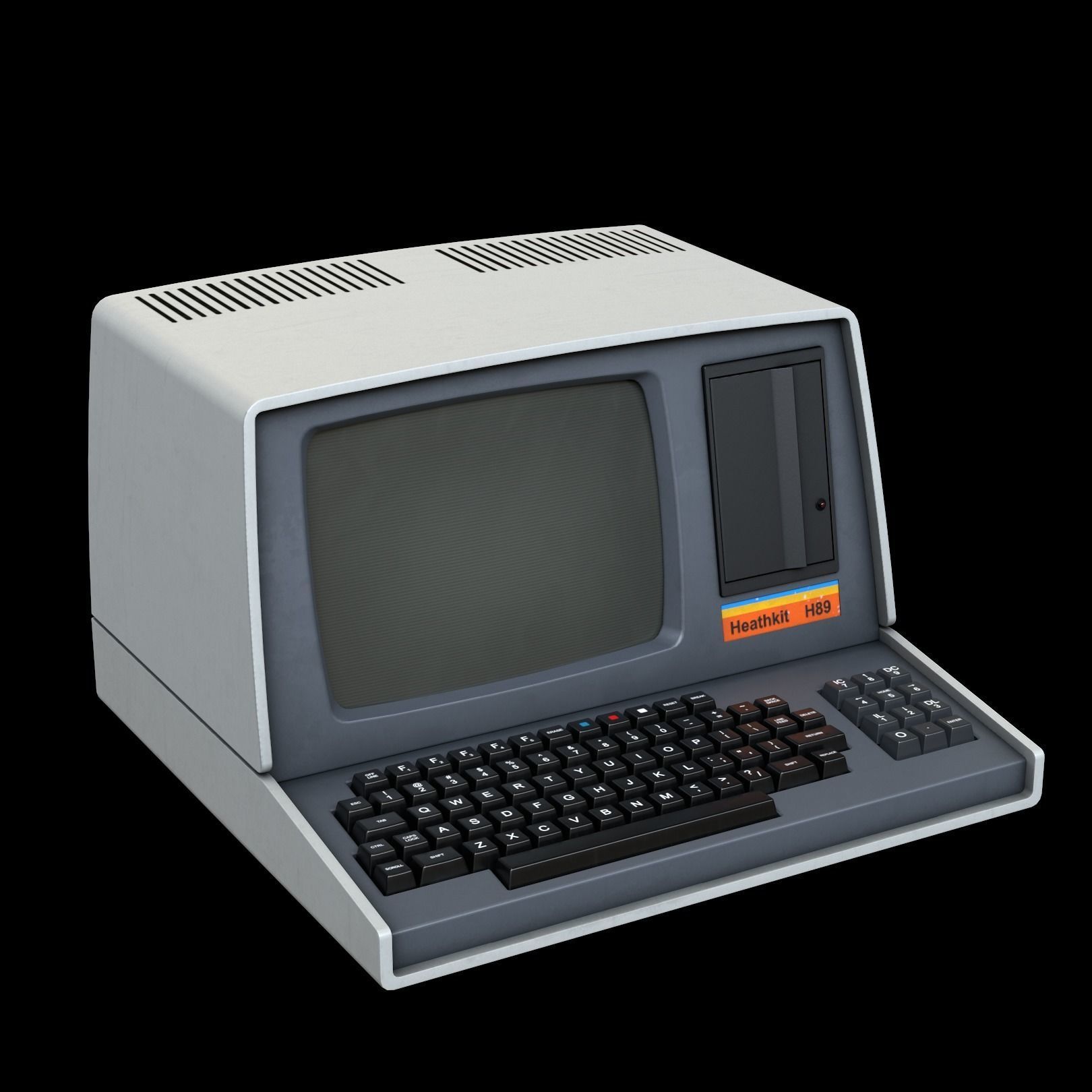 Heathkit H89 Computer Low-poly 3D model_2