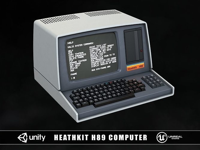 Heathkit H89 Computer Low-poly 3D model