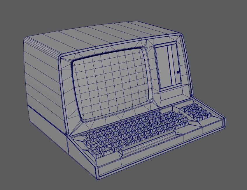 Heathkit H89 Computer Low-poly 3D model_10